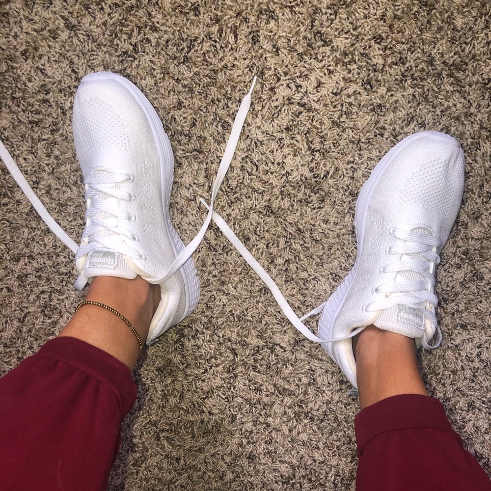 White sneakers